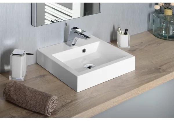 Sapho - Lavabo da appoggio ORINOKO 42x36 cm ceramica/bianco