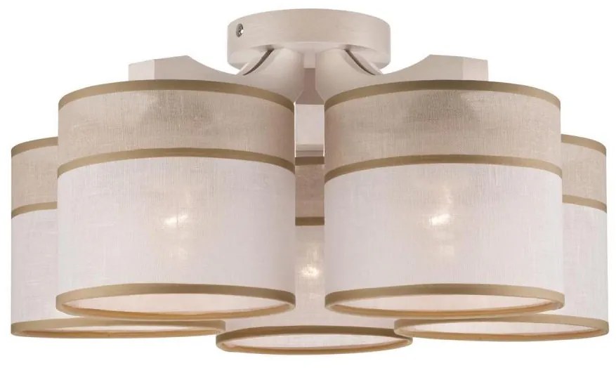 Plafoniera ANDREA 5xE27/60W/230V faggio