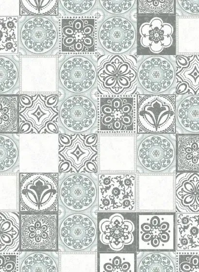 Eijffinger Carta da parati Mosaic Tiles - Beige/ Grau