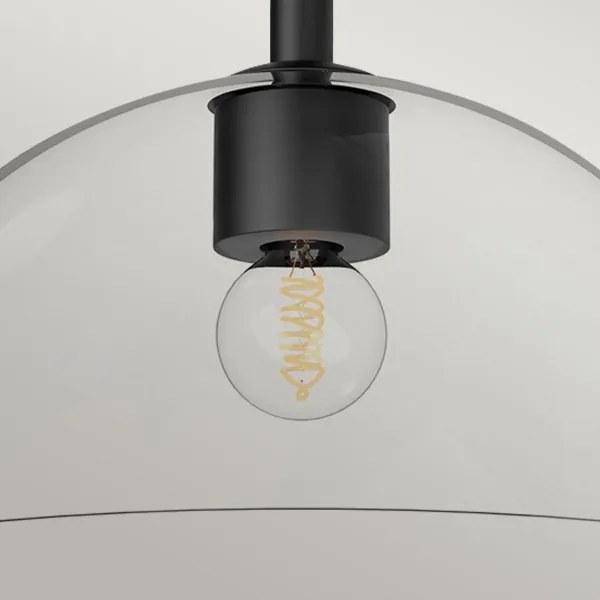 Alora Mood ALM-JUDE-SF-MB-CL - plafoniera JUDE 1xE27/60W/230V, Ø 30,5 cm, nero