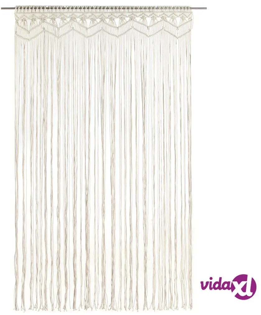 vidaXL Tenda Macramè 140x240 cm in Cotone