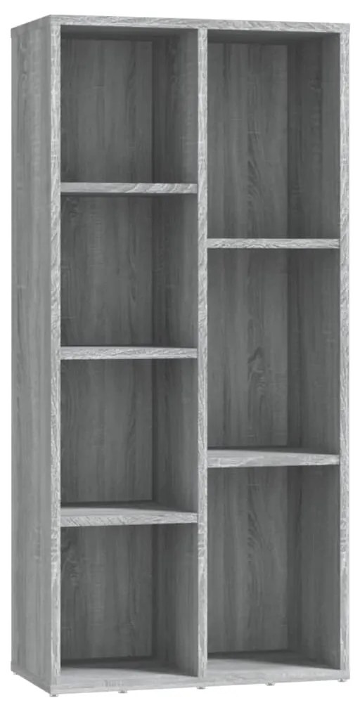 Libreria grigio sonoma 50x25x106 cm