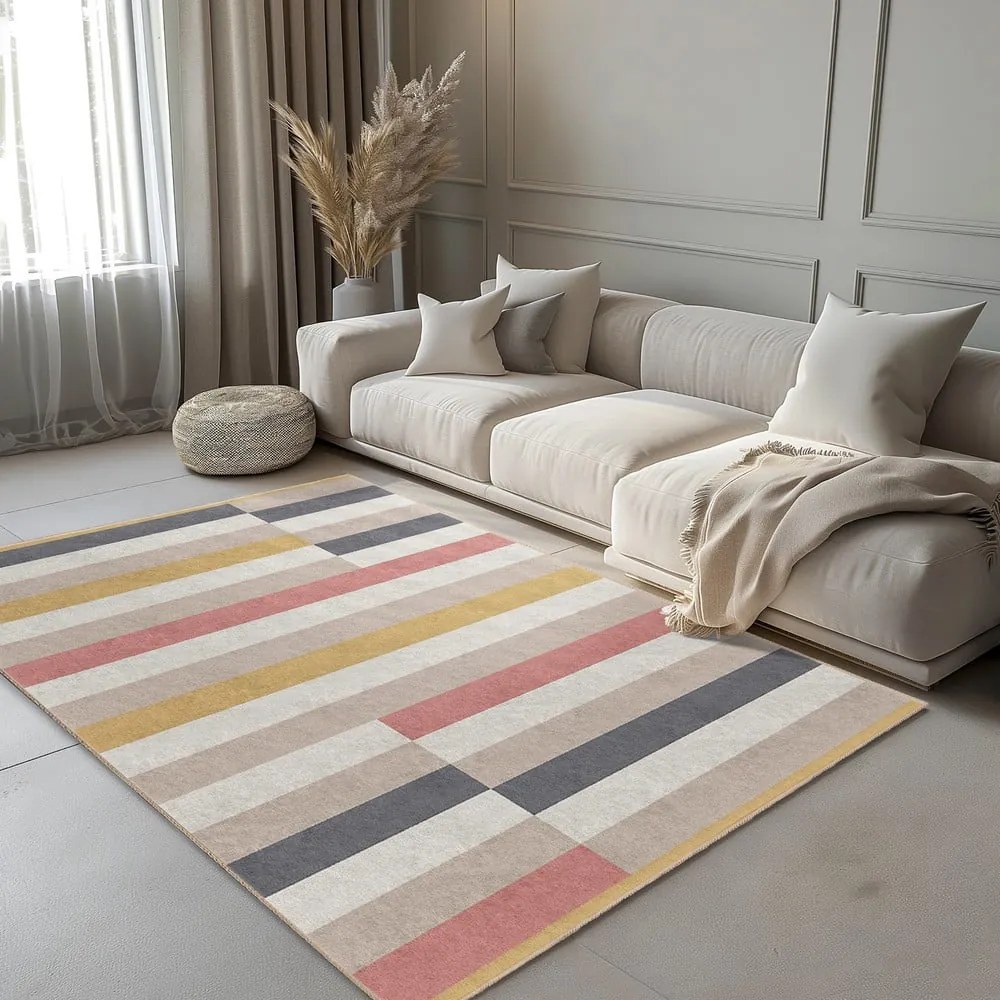 Passatoia lavabile 80x200 cm Rosy Bandas – Mila Home