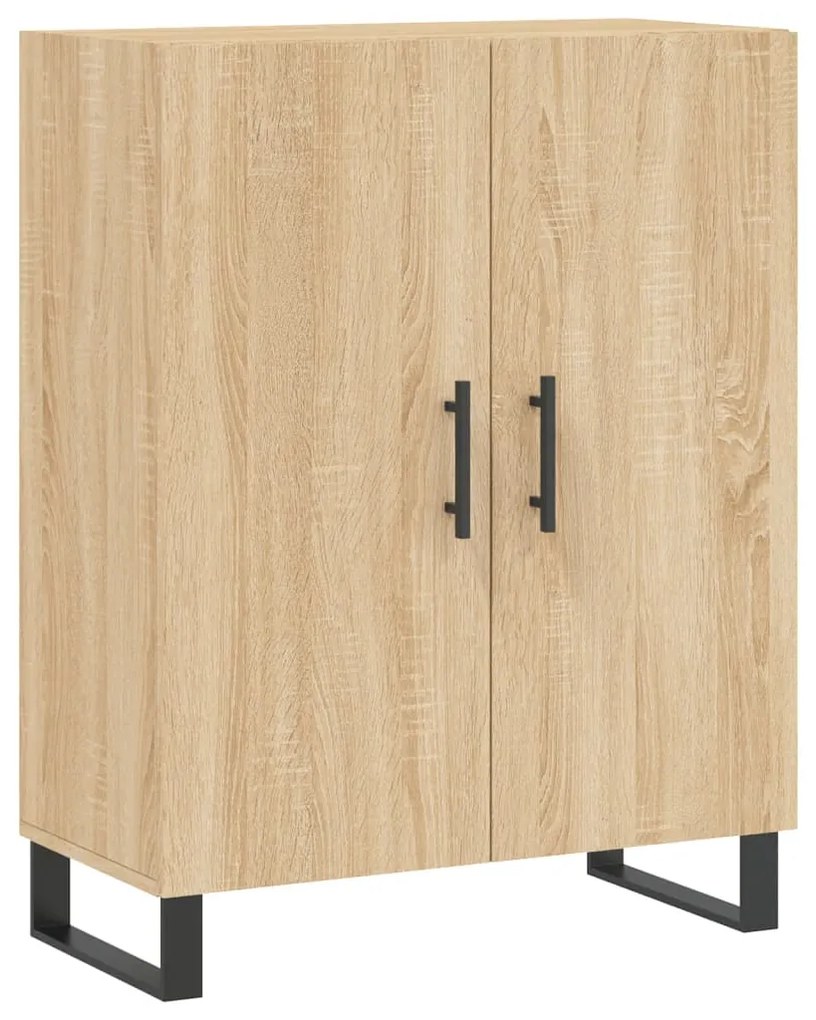 Credenza Rovere Sonoma 69,5x34x90 cm in Legno Multistrato