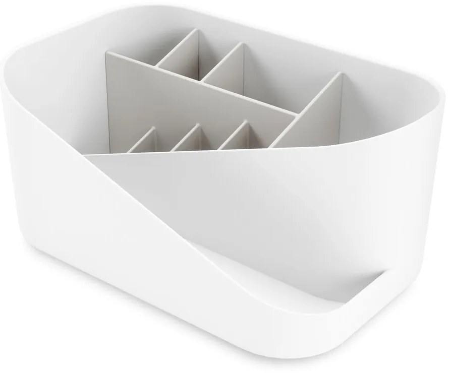 Organizer da bagno in plastica bianca per cosmetici Glam - Umbra