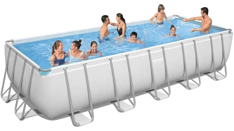 Piscina Con Telaio E Pompa Filtro 640x274x132h 5612b