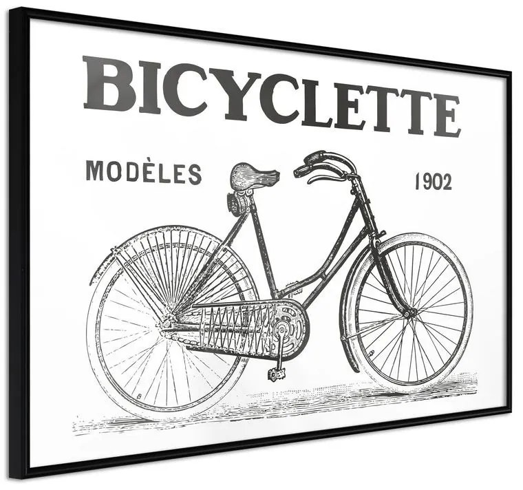 Poster  Bicyclette  Cornice Quadri Cornice nera, Larghezza x Altezza Home decor 30x20