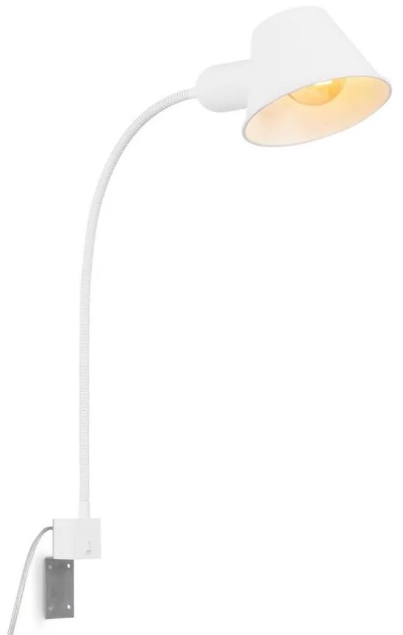 Briloner 2079-016 - Lampada flessibile a parete 1xE27/10W/230V bianco
