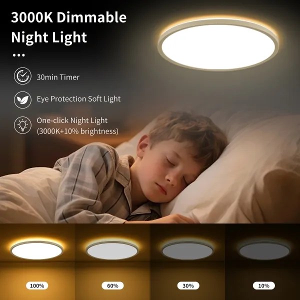 Brilagi - Lampada LED dimmerabile ULTRA SLIM 18W 230V Ø30 cm bianco + DO