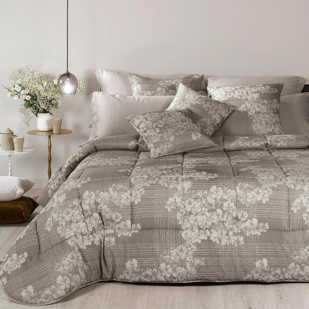 Trapunta Matrimoniale Certosa Dreaming, in raso jacquard