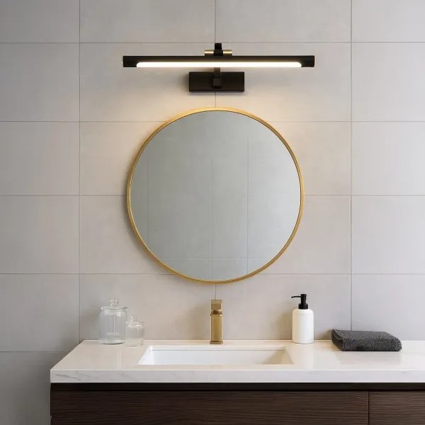 Illuminazione a LED per specchio da bagno VINCI LED/15W/230V 60 cm IP44 nero