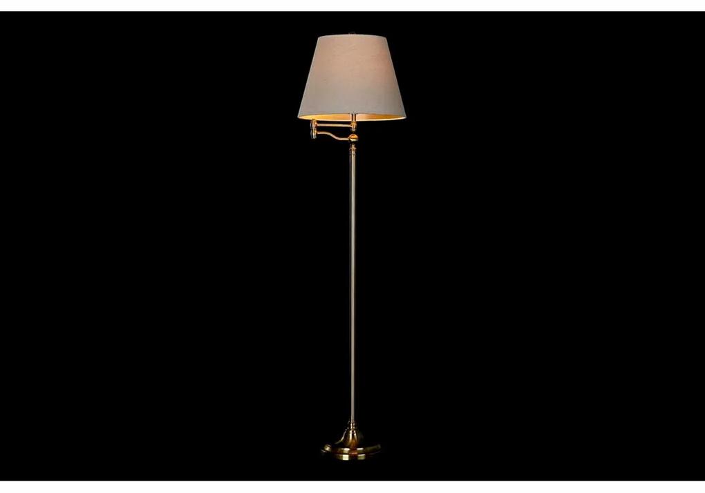 Lampada da Terra DKD Home Decor Beige Dorato Metallo Poliestere (41 x 41 x 160 cm)