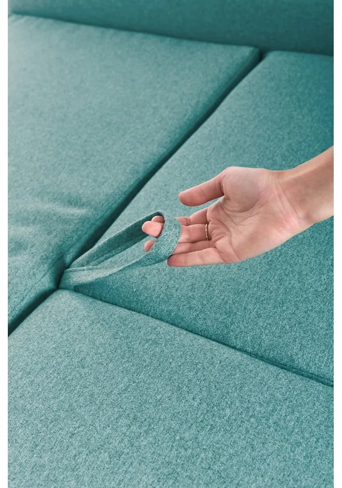 Divano letto variabile turchese ad angolo Pop - Bonami Selection