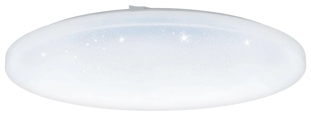 Plafoniera Moderna Frania-S Acciaio Bianco Luce Led Integrato 50W Ip20