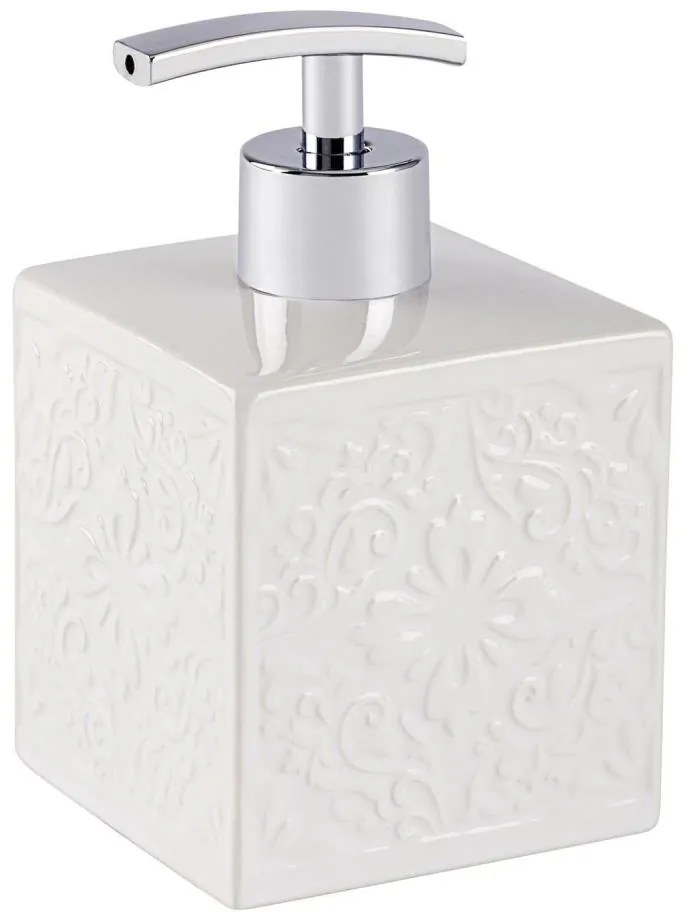 WENKO 22650100 - Dispenser per sapone CORDOBA 500 ml bianco