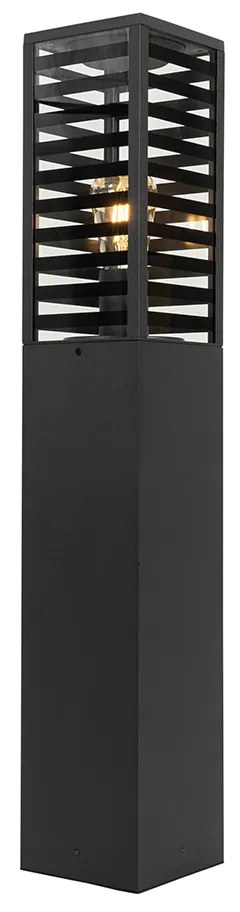 Lampada da terra per esterni moderna nera 80 cm IP44 - Reims