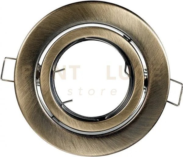 Struttura incasso reflex orientabile bronzo 10x10cm in metallo