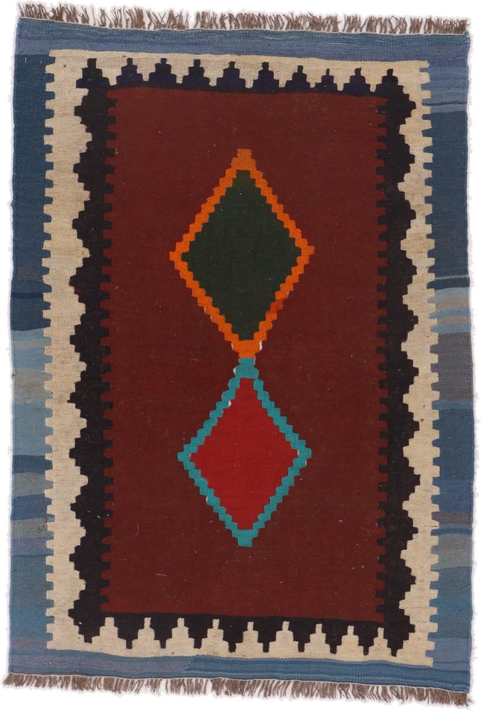 Kilim Tappeto persiano 100x150 (Iran) Tessuto A Mano