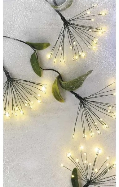 Catena luminosa di Natale 300 LED 5,2+3 m bianco caldo