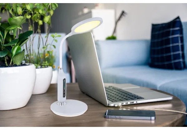 Globo 58435G - Lampada da tavolo LED dimmerabile con funzione Touch FRUGGY LED/9W/230V grigio