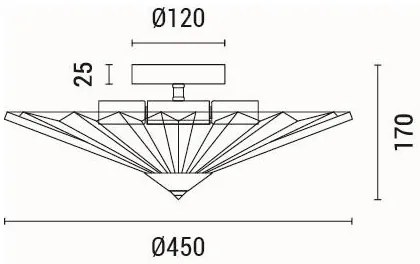 Plafoniera 5xE14/15W/230V grigio