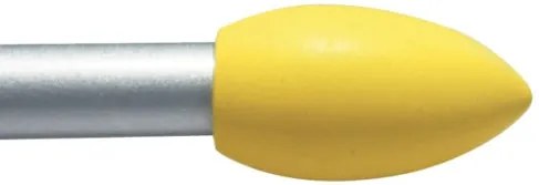 Bastone Tenda Estensibile Warsavia 120–210 cm Acciaio Cromo con Pomoli in Legno Giallo