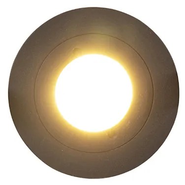 Faretto da incasso nero IP54 lampadina smart GU10 - XENA Round