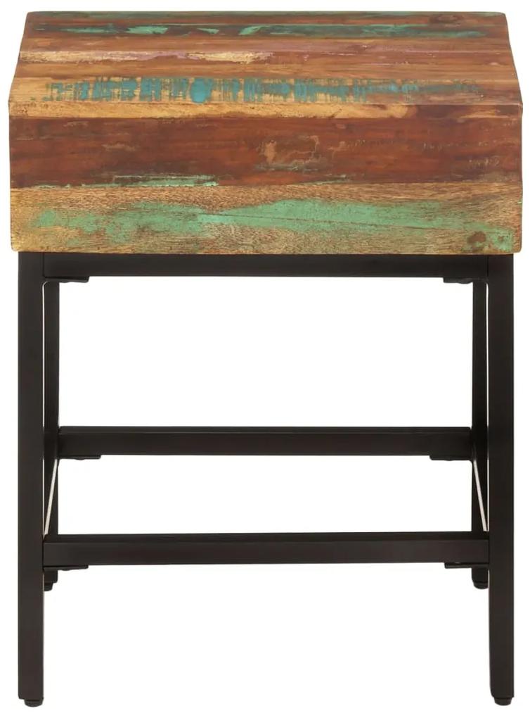 Tavolino 40x30x51 cm in legno massello di recupero