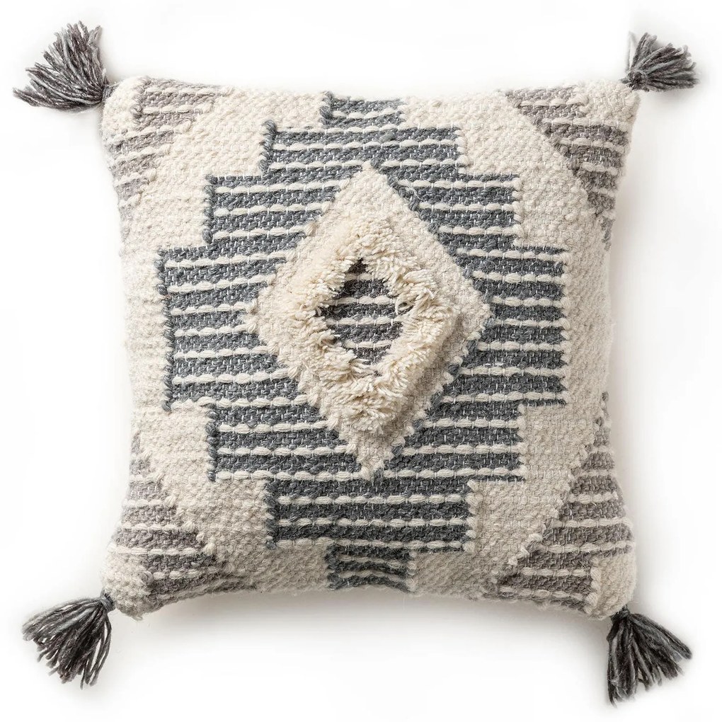 Lytte Copricuscino Wanda Grigio scuro 45x45 cm - Tappeto design moderno soggiorno