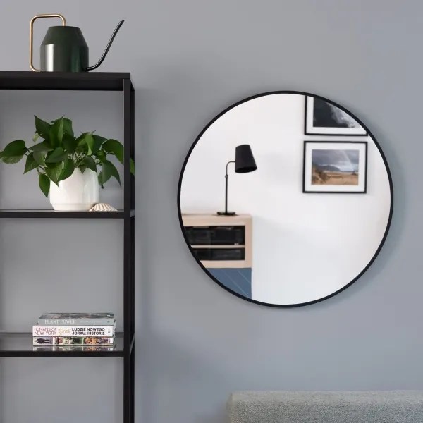 Baltica Design - Specchio LED con retroilluminazione BRIGHT 15W/230V 4500K Ø 60 cm IP65 nero