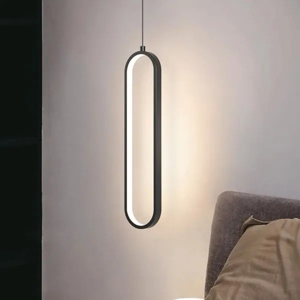 Lampadario LED a sospensione con filo LED/13W/230V 3000K nero