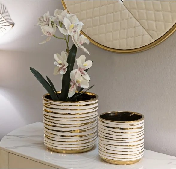 Porta Vasi Coppia Blom Cm Ø 23X22-18X17,5