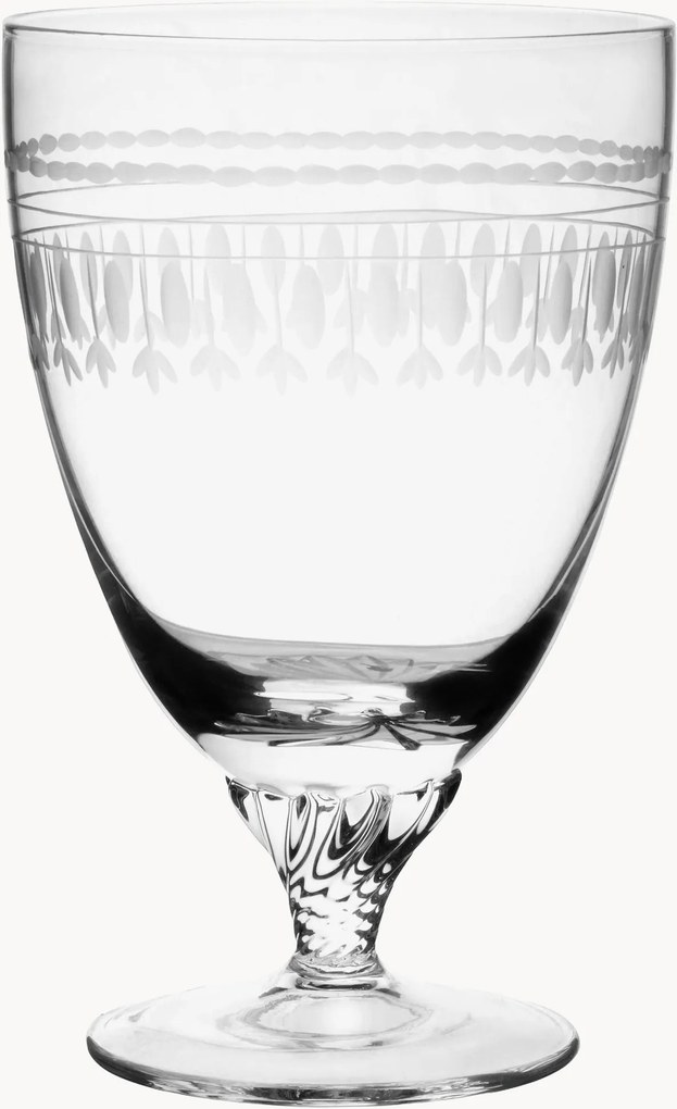 Set di 6 bicchieri da bistro in cristallo soffiato Ovals