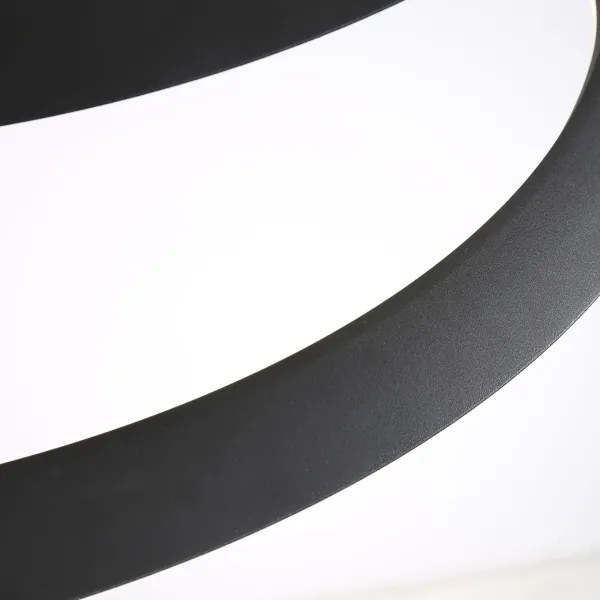 Lampadario LED a sospensione con filo TANGO LED/44W/230V 4000K diametro 60 cm nero