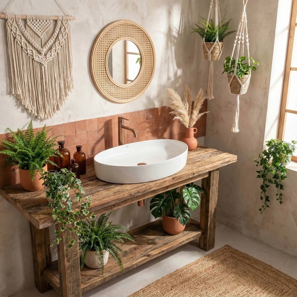 Lavabo da appoggio Rea Joana 65