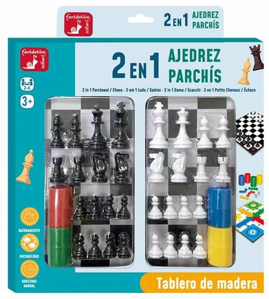 Gioco Educativo Juinsa 30 x 30 cm Scacchi Parchis