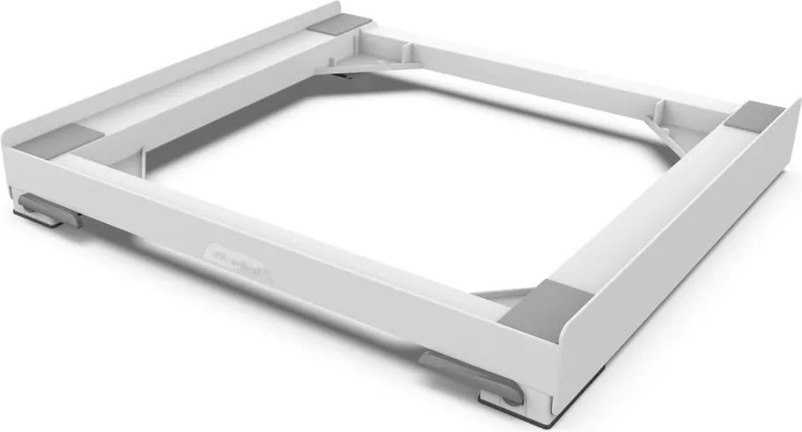Meliconi 656146 - Base antivibrazioni per lavatrice con ruote estraibili, 61 cm, bianca