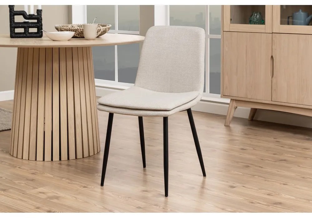 Sedia da pranzo crema Becca - Actona