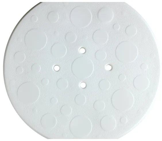 WENKO 1792921100-Sgabello SECURA 45,5x45,5 cm bianco/argento/grigio