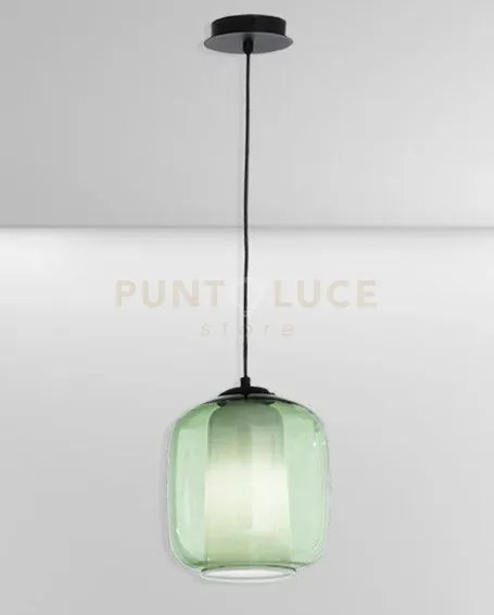 Sospensione verve-2 1 luce verde attacco e14 senza base d' attacco ...