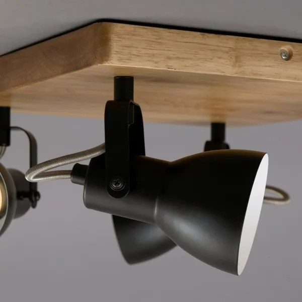 Brilo - Faretto VINTAGE 4xGU10/35W/230V