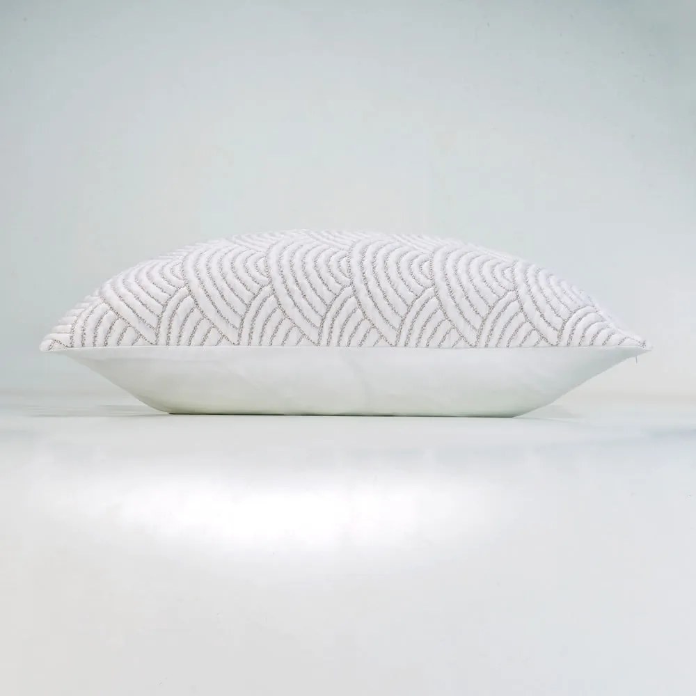 Set con copriletto e federa bianco/beige in jersey 220x240 cm Cassandra – douceur d'intérieur