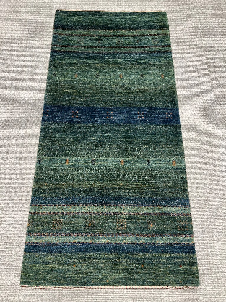 Loribaft Tappeto persiano 190 x 90 Verde (Iran) Annodato A Mano
