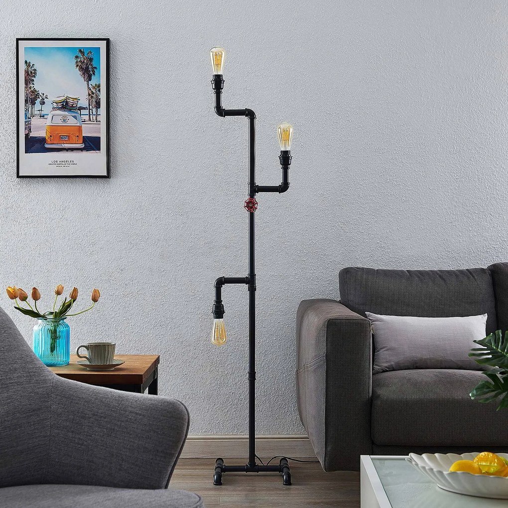 Lindby Gibari piantana in design industriale