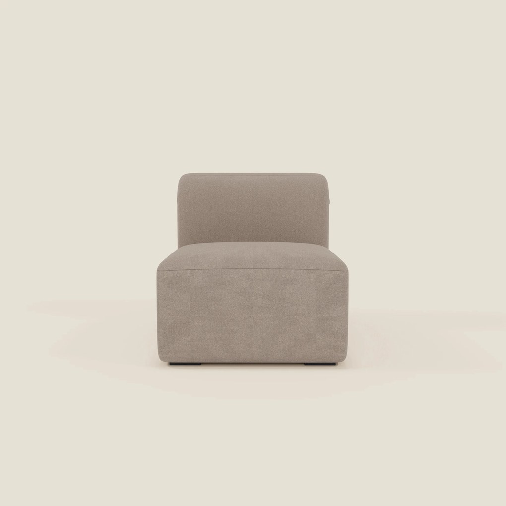 BonBon modulo centrale 70 cm – Poltrona o elemento componibile in tessuto smacchiabile T23 tortora