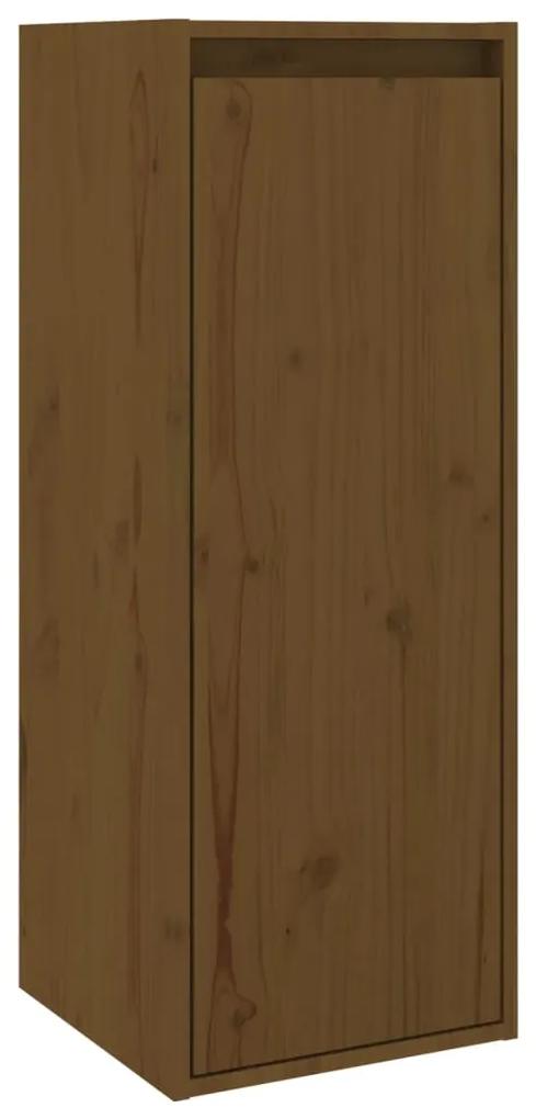Pensile marrone miele 30x30x80 cm in legno massello di pino