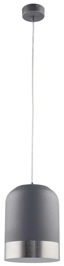 Jupiter 1649 - Lampadario su fune DIXON 1xE27/60W/230V argento/bianco