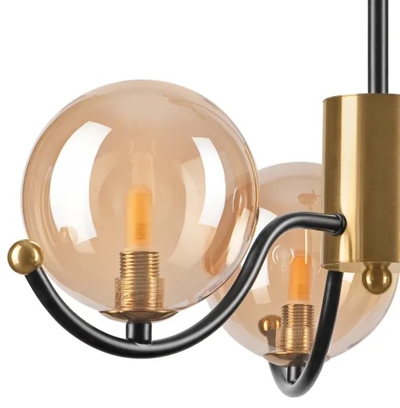 Lampadario a stelo GEORGIA 3xG9/5W/230V dorato/beige fumé