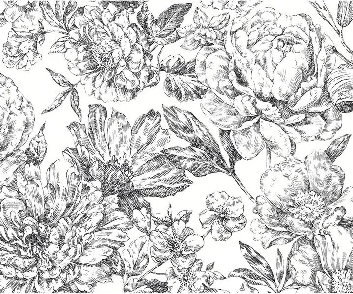 Fotomurale KOMAR Flowerbed, Multicolore 300X250 cm