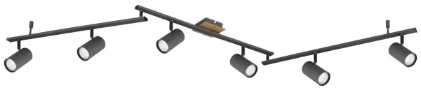 Globo 57910-6G - Faretto ROBBY 6xGU10/35W/230V antracite